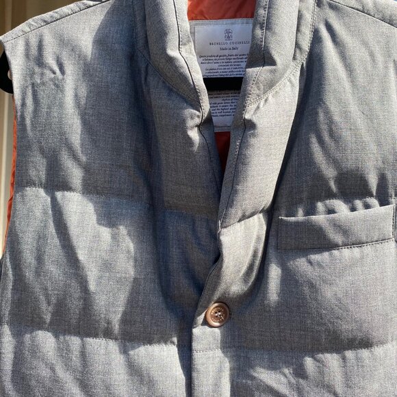 Gray Brunello Cucinelli Vest - Picture 1 of 3